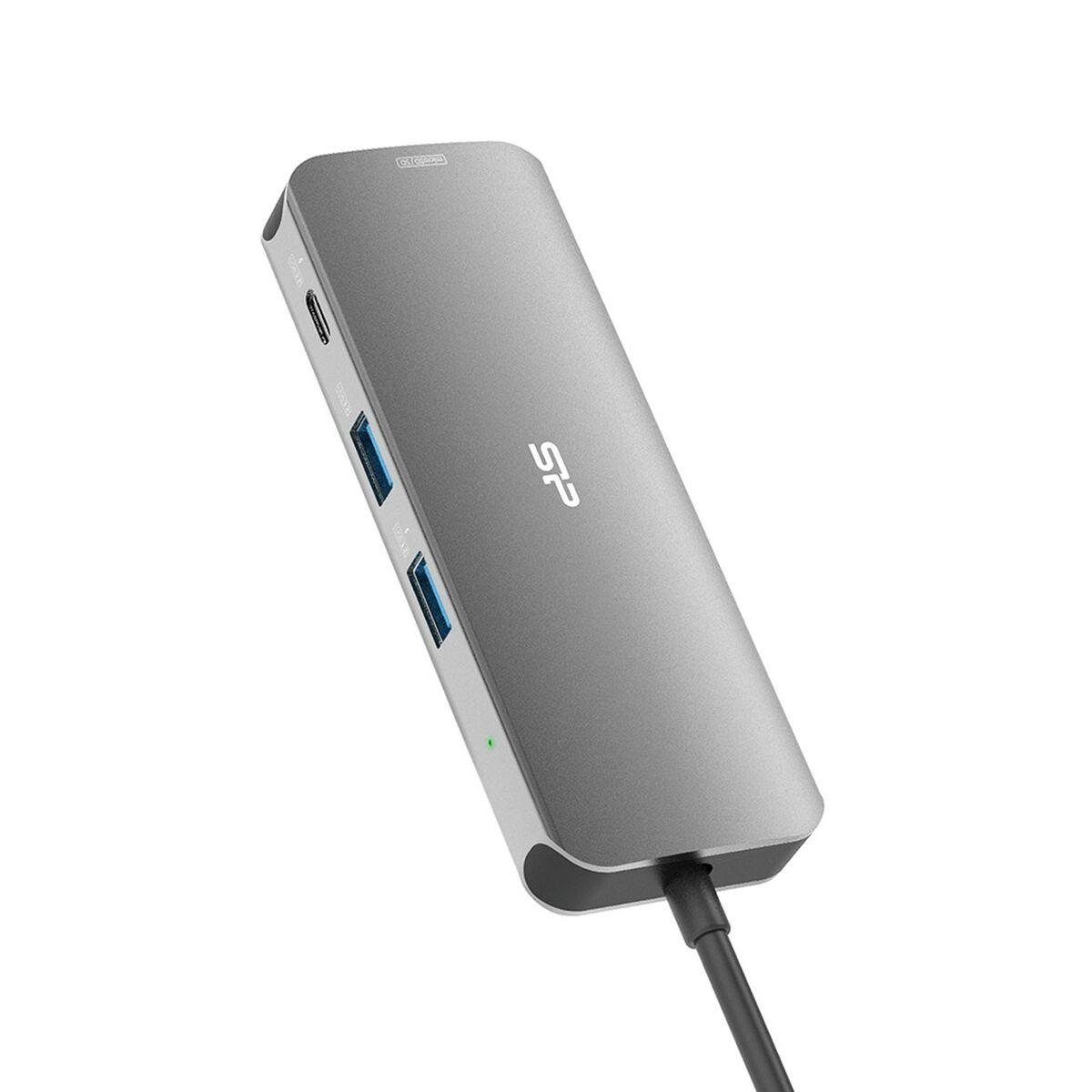 Hub USB Silicon Power SR30 Grigio