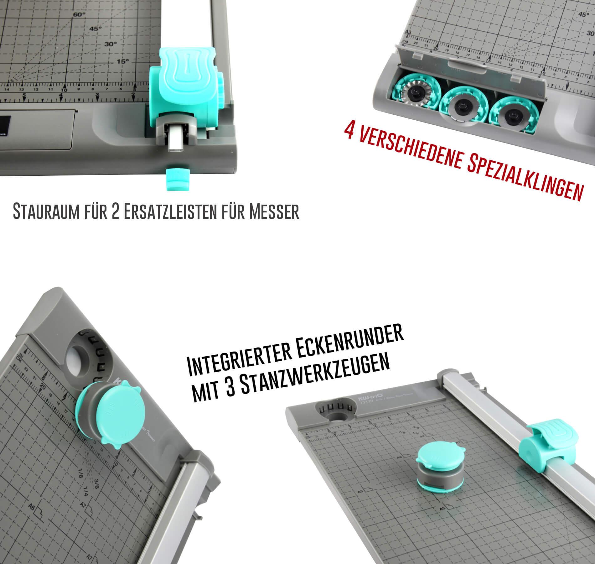 KWTRIO Cutter 5 in 1 / A4 (1 pezzo)