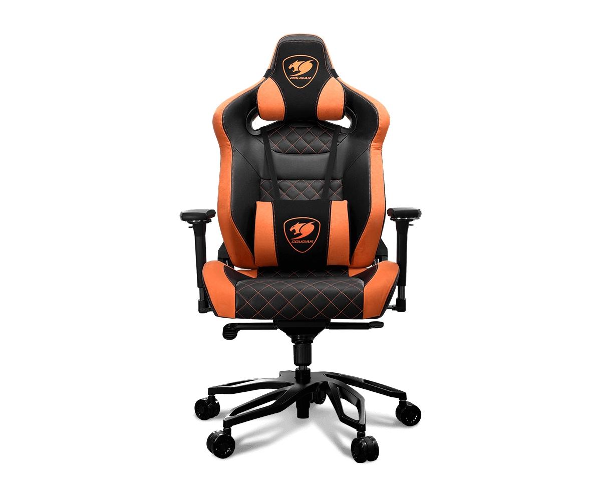 Sedia da gioco Cougar Armor Titan Pro - Braccioli 4D - Cuscino lombare e cervicale - Pistone a gas di classe 4 - Struttura in a