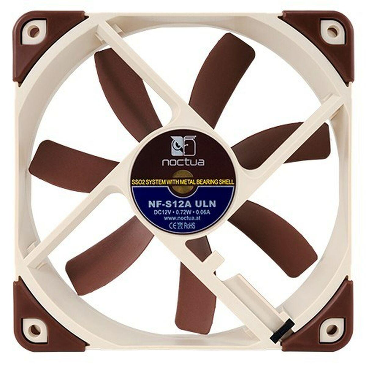 Noctua NF-S12A ULN sistema di raffreddamento per computer Case per computer Ventilatore 12 cm Marrone (Noctua NF-S12A ULN Fan -
