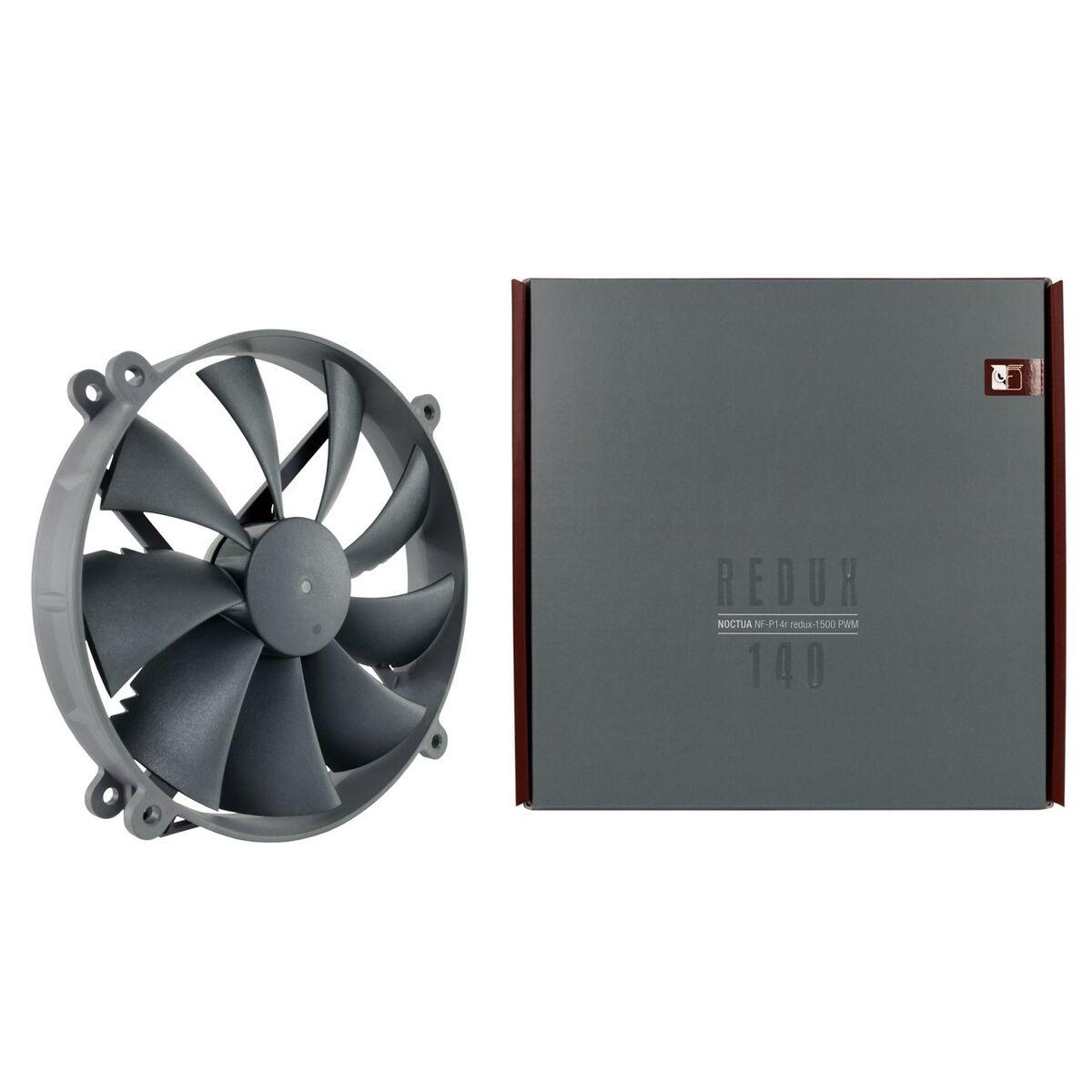 Noctua NF-P14R REDUX-1500 PWM sistema di raffreddamento per computer Processore Ventilatore 14 cm Grigio (Noctua Redux NF-P14r