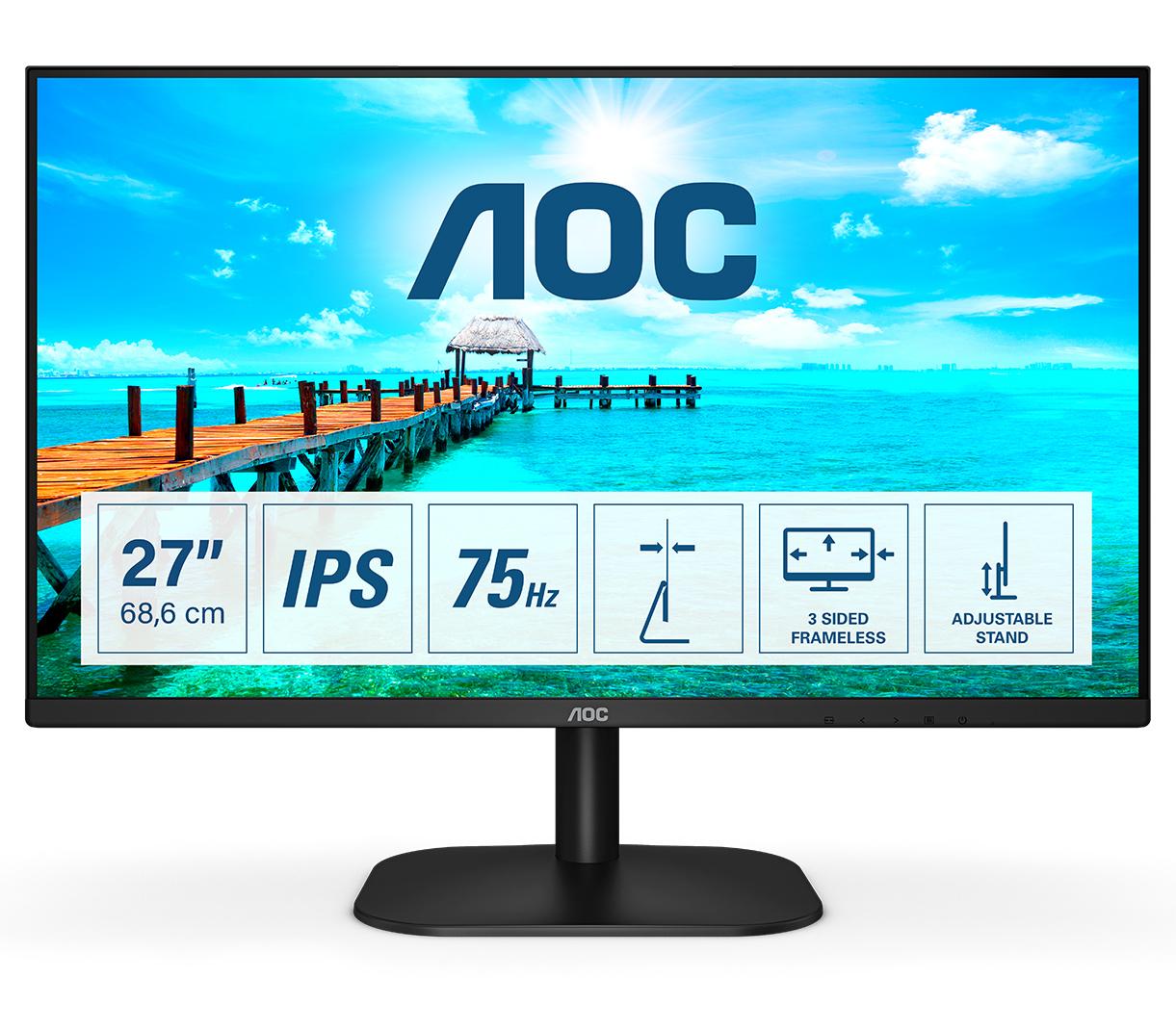 AOC B2 27B2H Monitor PC 686 cm (27") 1920 x 1080 Pixel Full HD LED Nero