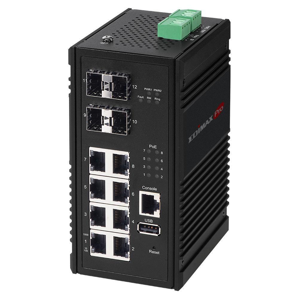 INDUSTRIAL 8-PORT GIGABIT POE