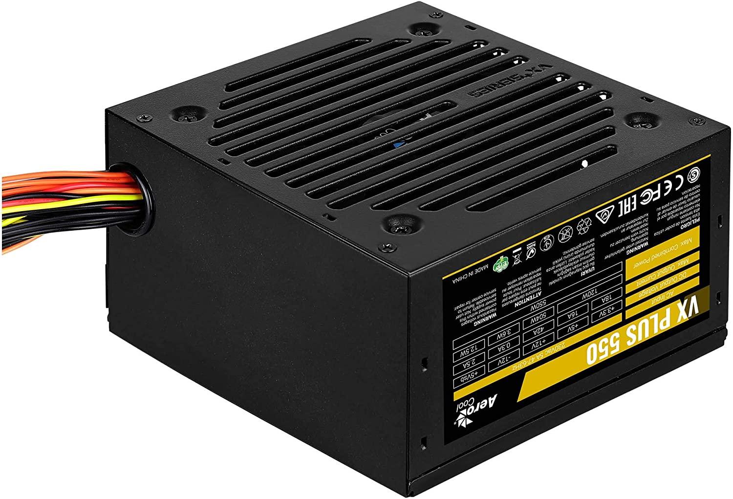 Aerocool Fuente Vxplus 550W 12C PMW PCI-E 6pin