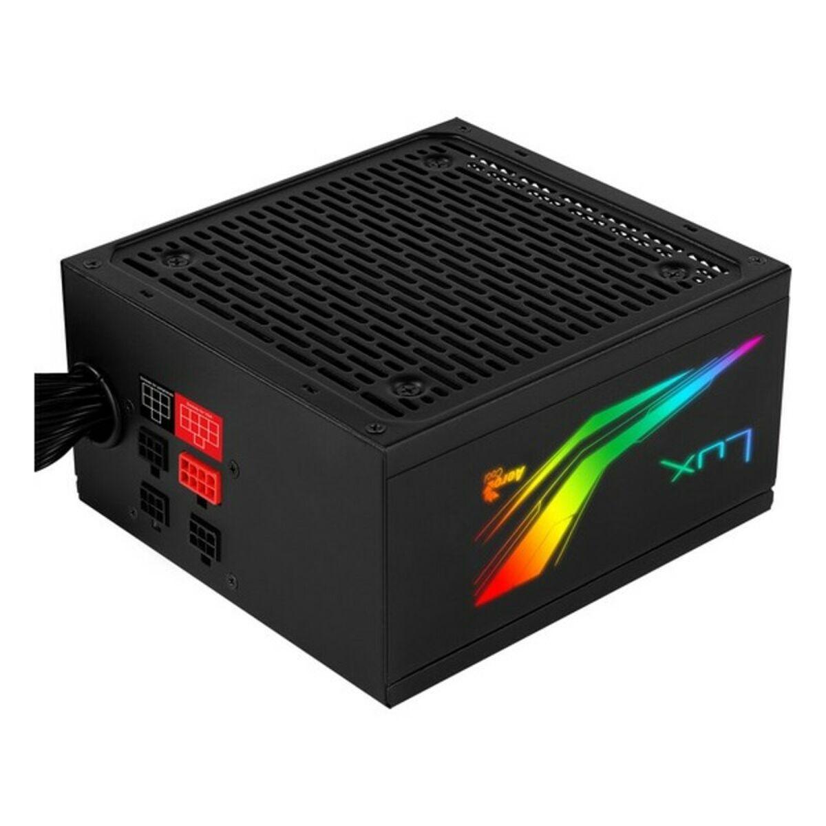 Sorgente Aerocool RGB lux 650 atx mod. alimentatore 80230v