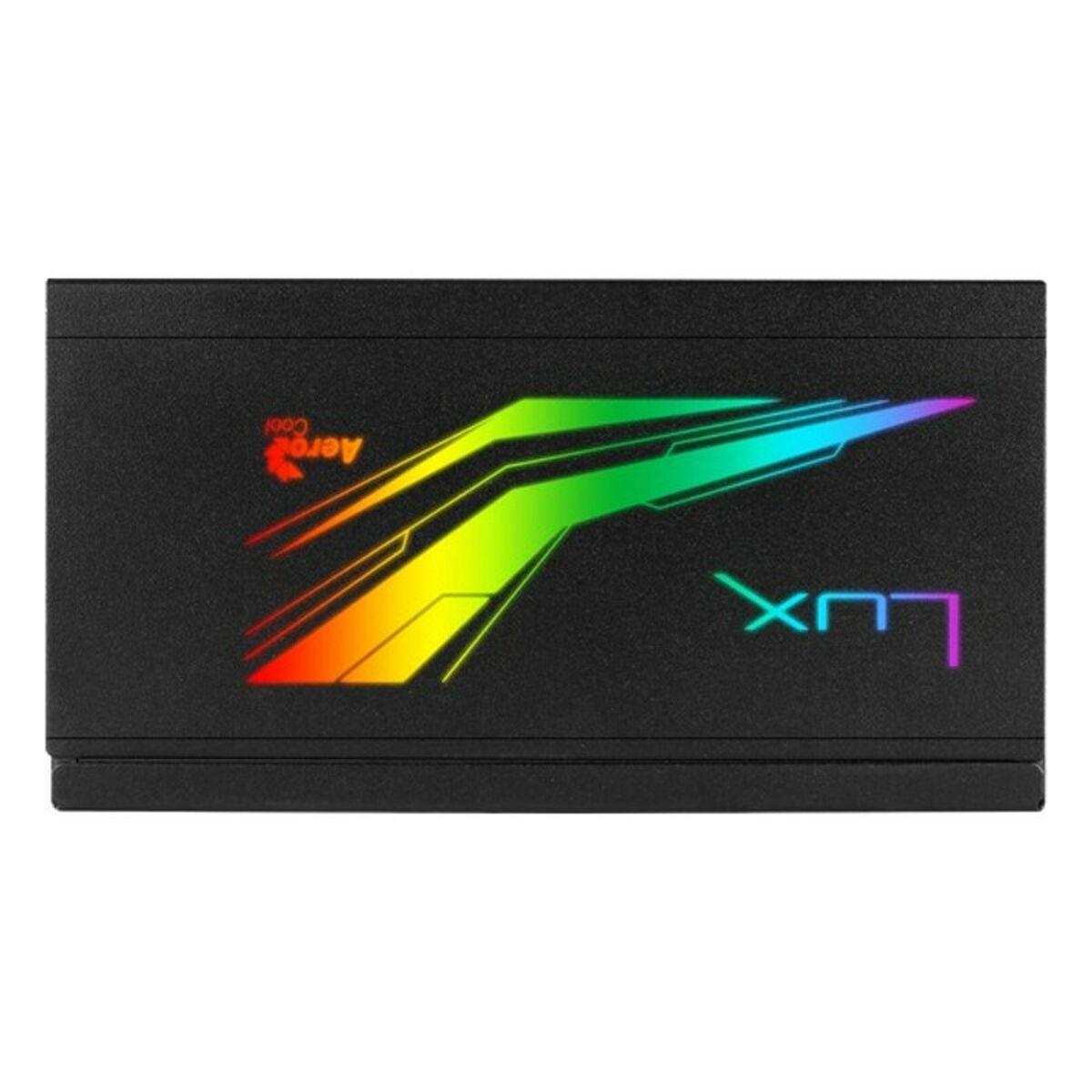 Sorgente Aerocool RGB lux 650 atx mod. alimentatore 80230v