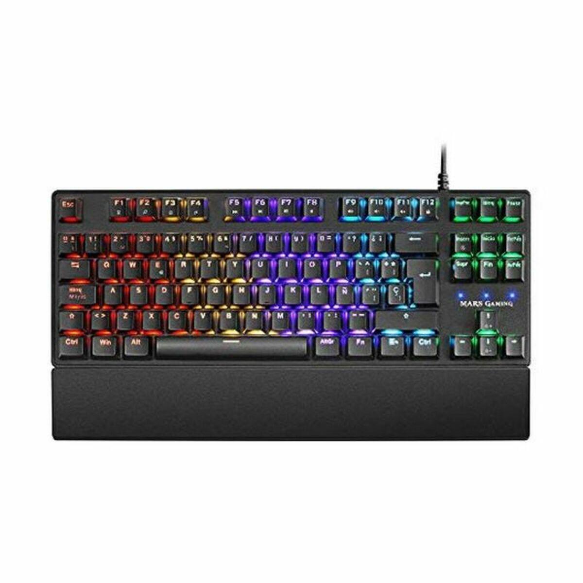 Tastiera da gioco Mars MKXTKL ES 5 led tkl ROSSO