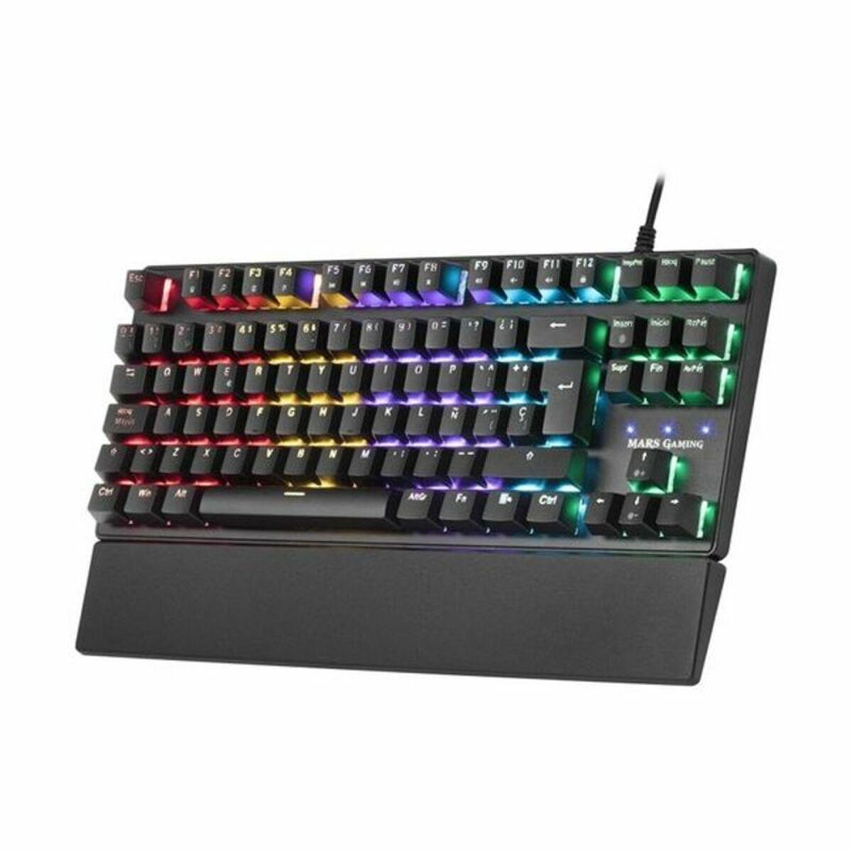 Tastiera da gioco Mars MKXTKL ES 5 led tkl ROSSO