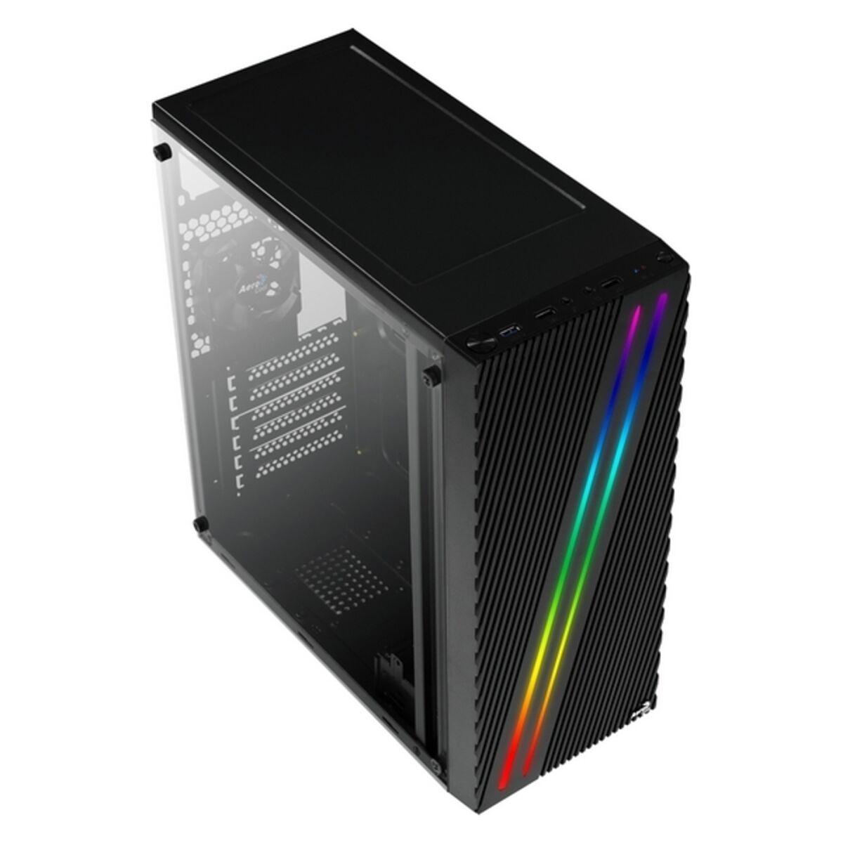 Aerocool Streak Midi Tower Nero (Aerocool Streak RGB Midi Tower - Black window)
