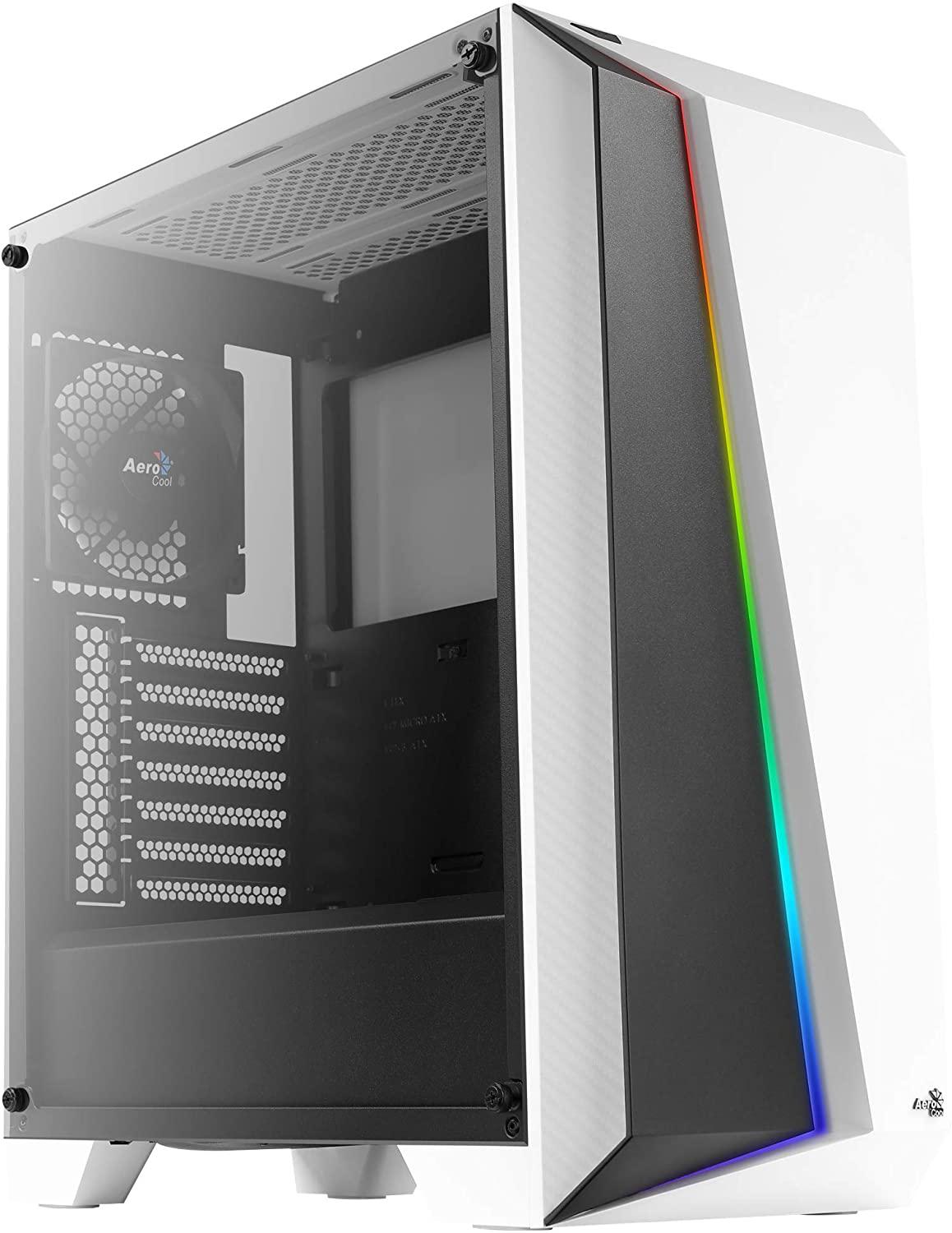 GEH AEROCOOL MIDI CYLON PRO WHITE (WHITE MI.ATX/ATX/RGB)