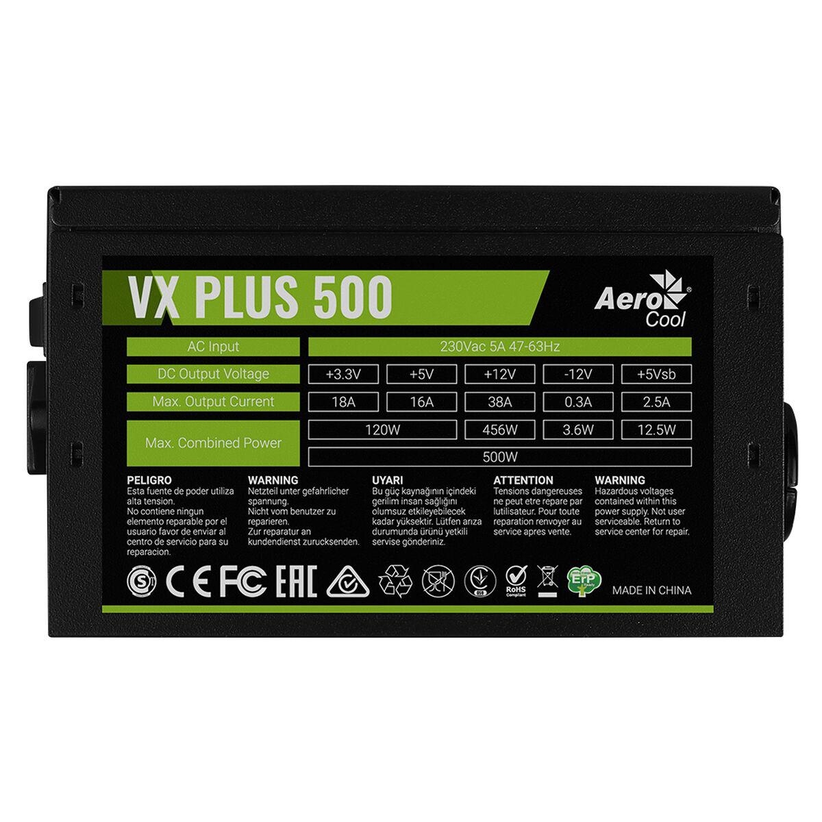 AEROCOOL VX-500W ATX POWER SUPPLY MODULE BLACK