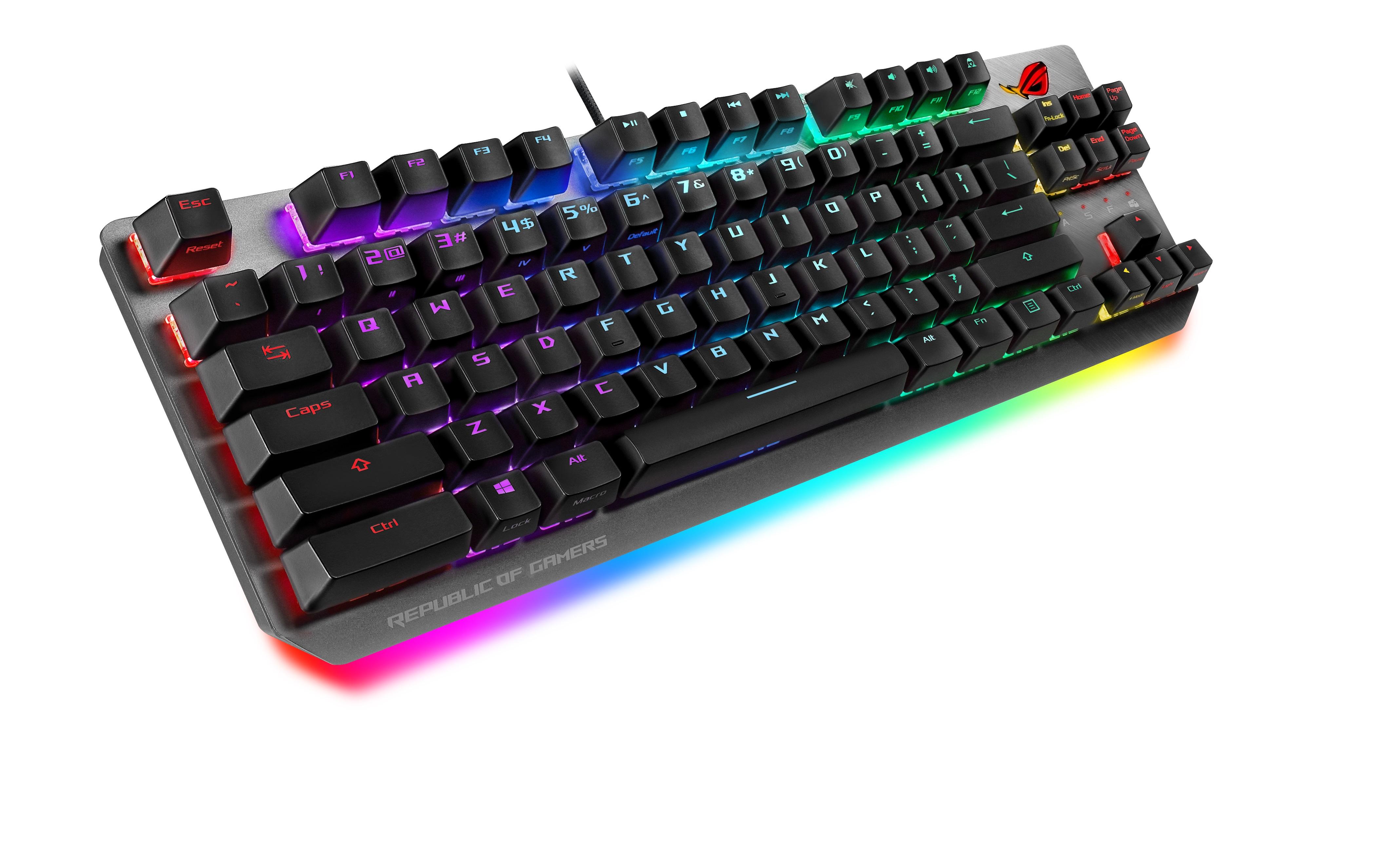 ASUS ROG Strix Scope NX TKL tastiera Giocare USB Nero Grigio
