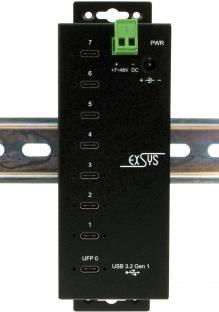 HUB USB 3.2 Gen 1 7 porte C 15 KV ESD Gen1, protezione da sovratensione