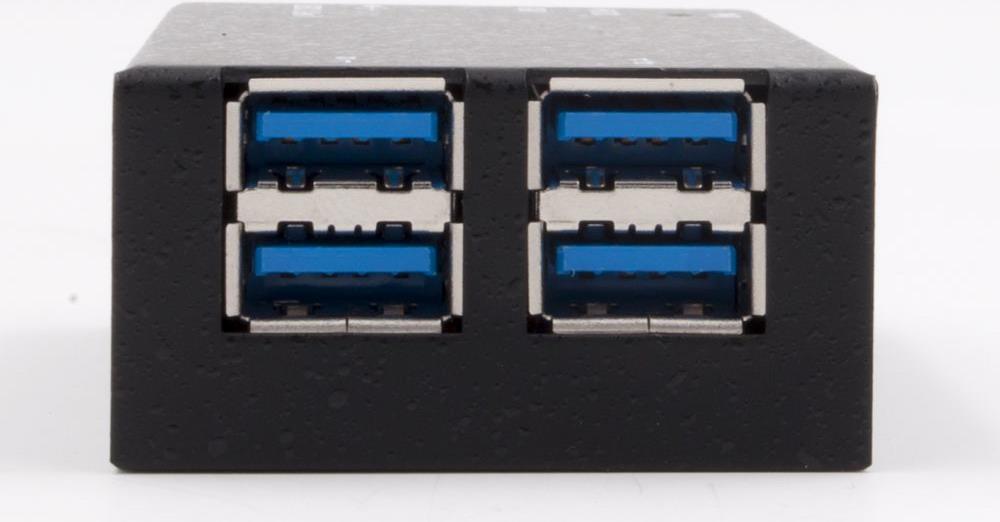 Porta USB 3.2 Gen1 HUB4 HUB esterno piÃƒÂ¹ piccolo (8x2,5x4 cm), cavo incluso