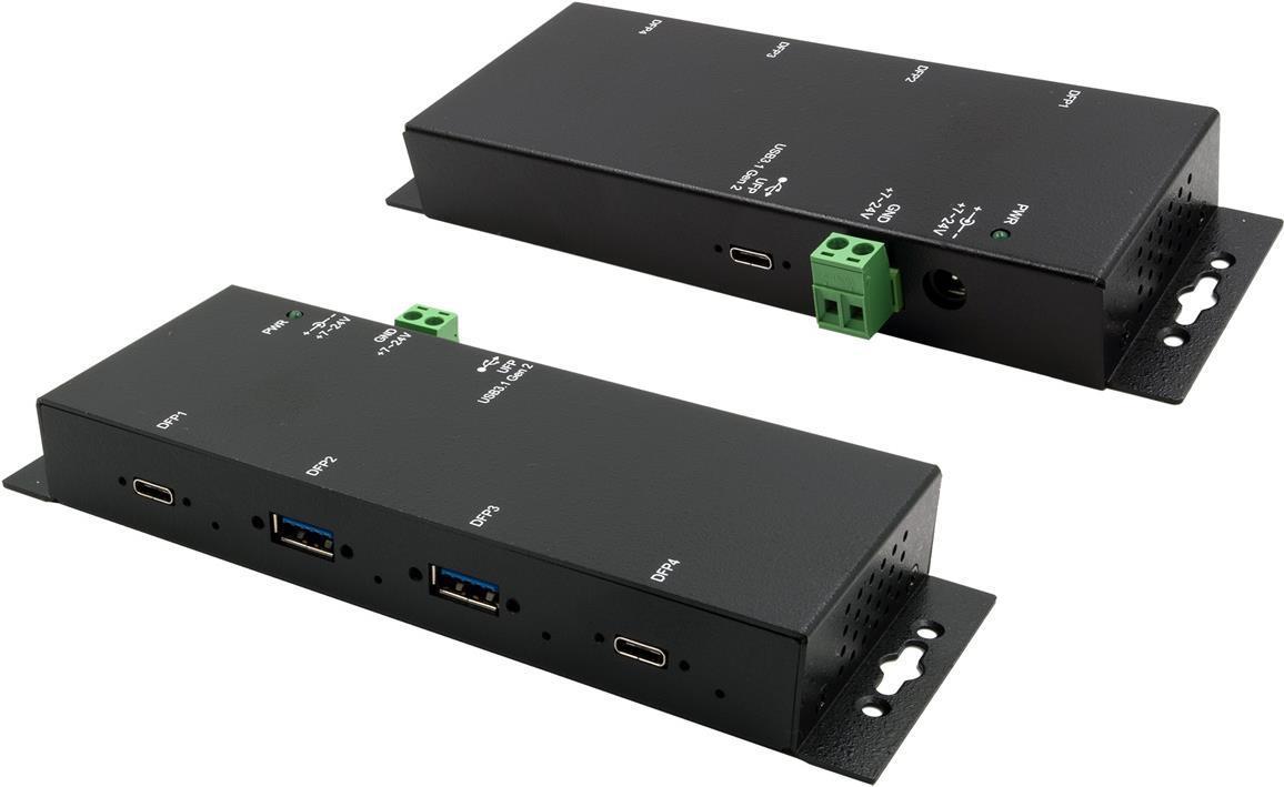 HUB USB 3.2 a 4 porte 15KV 3.0/3.1 (Gen2), con protezione da sovratensione ESD