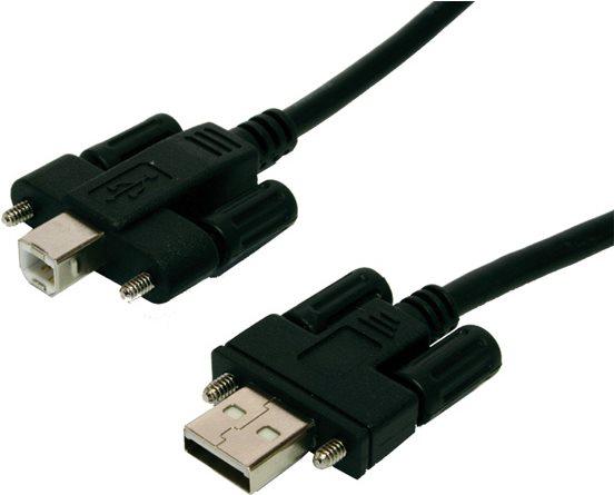 Cavo USB 2.0 da spina A a spina B da 5 m maschio/maschio, con viti zigrinate