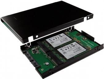 Controller RAID 0/1 SSD da SATA III a mSATA