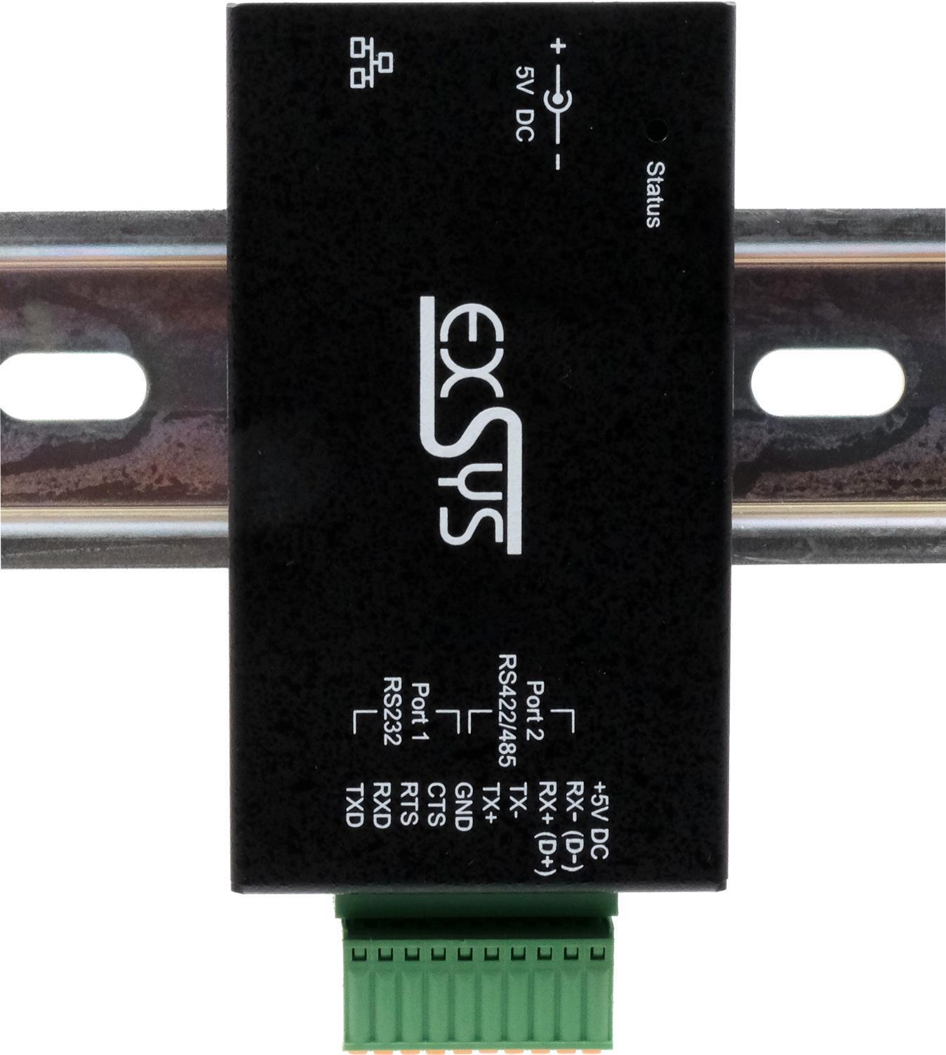 Software da Ethernet a 1 porta RS-232/422/485, alimentatore, morsettiera a 10 pin