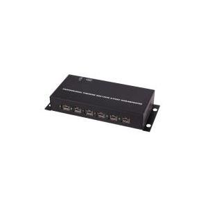 HUB FireWire IEEE 1394 con custodia in metallo a 8 porte