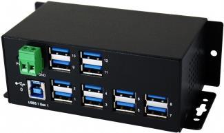 HUB USB 3.2 Gen 1 a 12 porte 15KV con protezione da sovratensione ESD