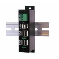 Kit HUB USB 2.0 4 porte DIN-RAIL esterne