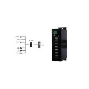 HUB USB 2.0 a 7 porte da 350 W con protezione da sovratensione