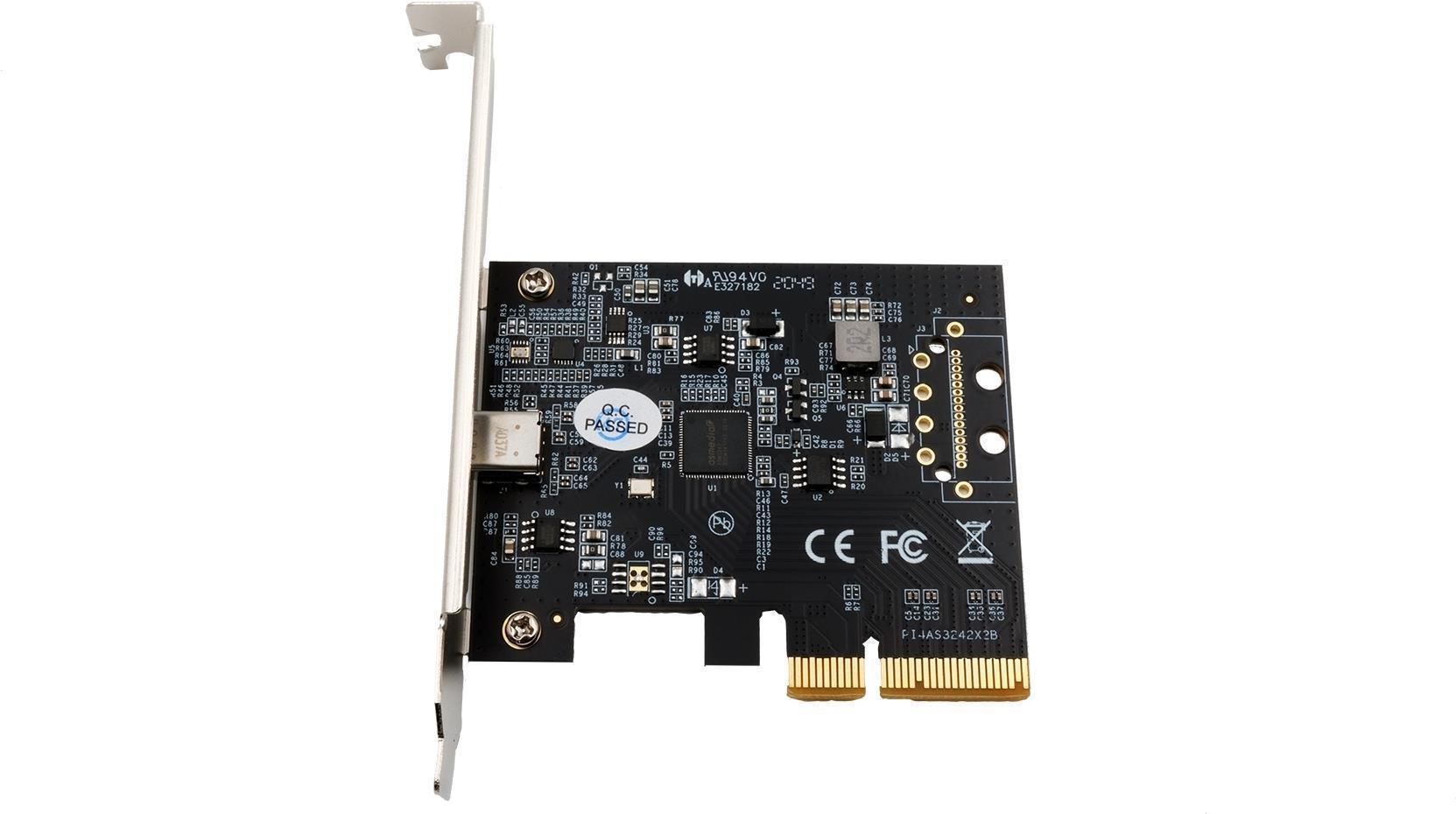 EXSYS EX-12011 scheda di interfaccia e adattatore Interno USB 3.2 Gen 2 3.1 Gen 2 (IO Exsys PCIe3.0 x4 1xUSB Type-C 3.2 Gen2x2