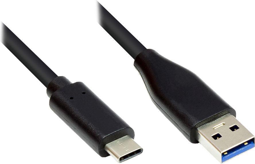 Cavo USB 3.2 Gen 1 da A-St a C-St. 1,0 m, nero