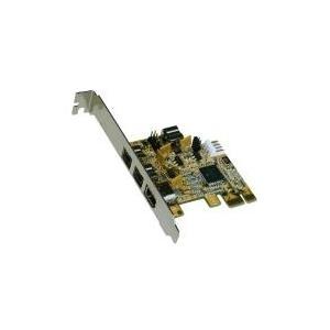 PCI-EXPRESS FireWire 1394B 2B+1APort TI Chipset singolo (incl. staffa LP)