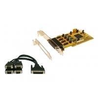 Scheda PCI 4S RS-232 incluso cavo Octopus + staffa a basso profilo