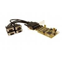 Scheda PCI 4S RS-232/422/485 combinata a 9 pin, cavo Octopus, staffa a basso profilo