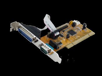 Scheda PCI 2S RS-232 9/25 P.Connection SystemBaseChipset, connessione m.9/25Pin