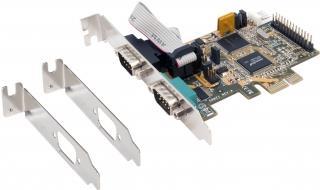 SCHEDA PCI-EXPRESS 2xSERIAL RS-232 Chipset SystemBase (incl. staffa LP)