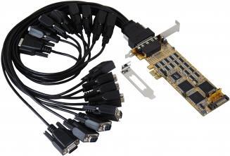 PCI-EXPRESS CARD 16S Cavo seriale RS-232 2xOctopus, incl.