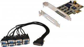 SCHEDA PCI-EXPRESS 8S SERIALE incl. staffa LP, chipset SystemBase