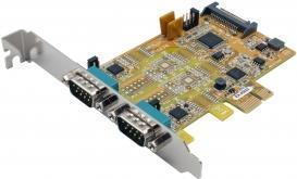 Scheda PCIe 2S seriale RS-232/422/485 combinata, chipset FTDI