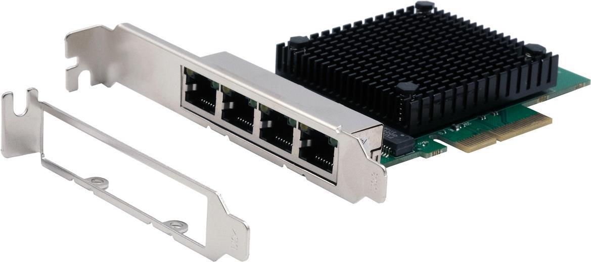 Scheda Ethernet PCI 2,5 Gigabit a 4 porte inclusa staffa a basso profilo, Realtek RTL8125