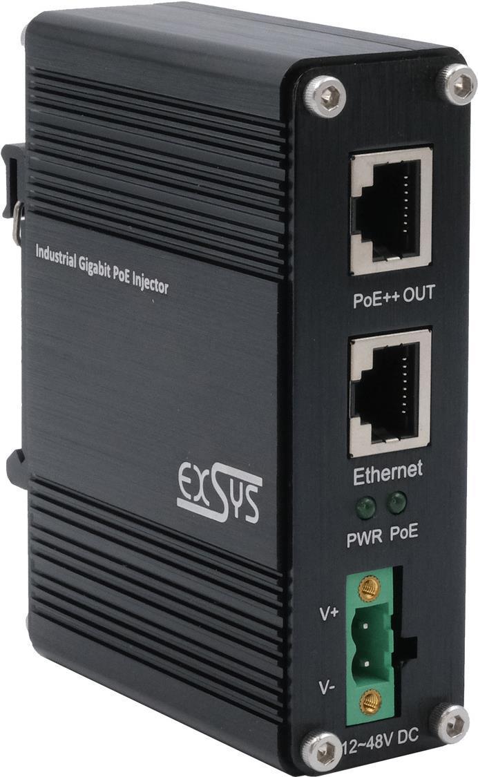 Iniettore Gigabit PoE++ Ingresso CC da 95 W da +12 V a +48 V