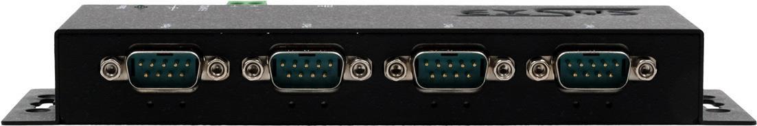 Da Ethernet a seriale 4x RS-232 9Pin incluso software Virtual Com, 12V/3A