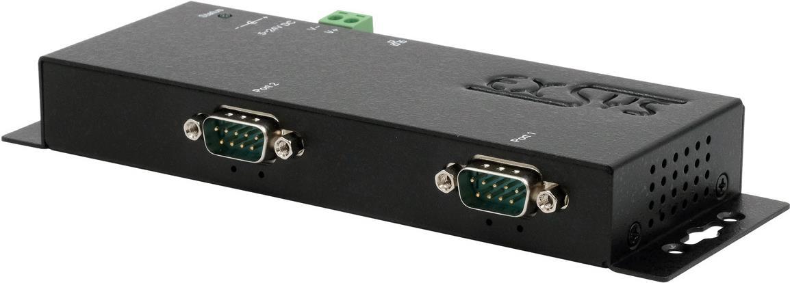 Ethernet su 2 porte seriali RS-232/422/48 485 con connettore a 9 pin, software incluso