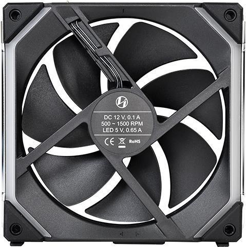 Lian Li Uni Fan SL120 Case per computer Ventilatore 12 cm Nero 1 pz (Lian-Li UNI SL120 Addressable RGB Black 120mm Fan)