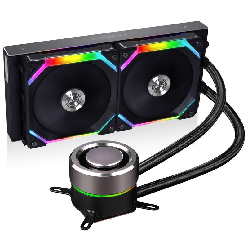 Lian-Li GALAHAD AIO SL 240mm High Performance RGB CPU Water Cooler - Black