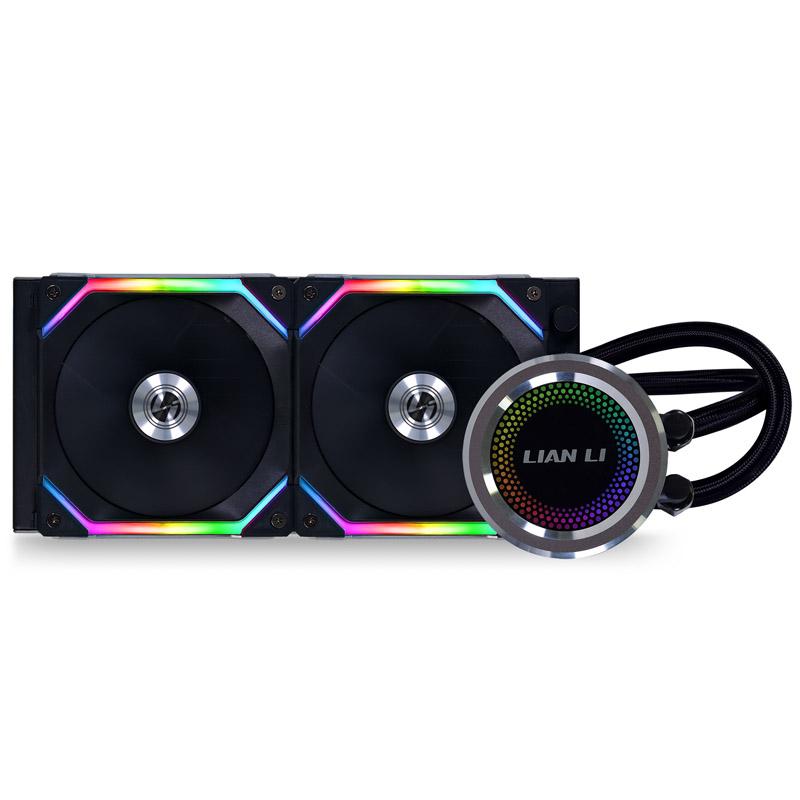 Lian-Li GALAHAD AIO SL 240mm High Performance RGB CPU Water Cooler - Black
