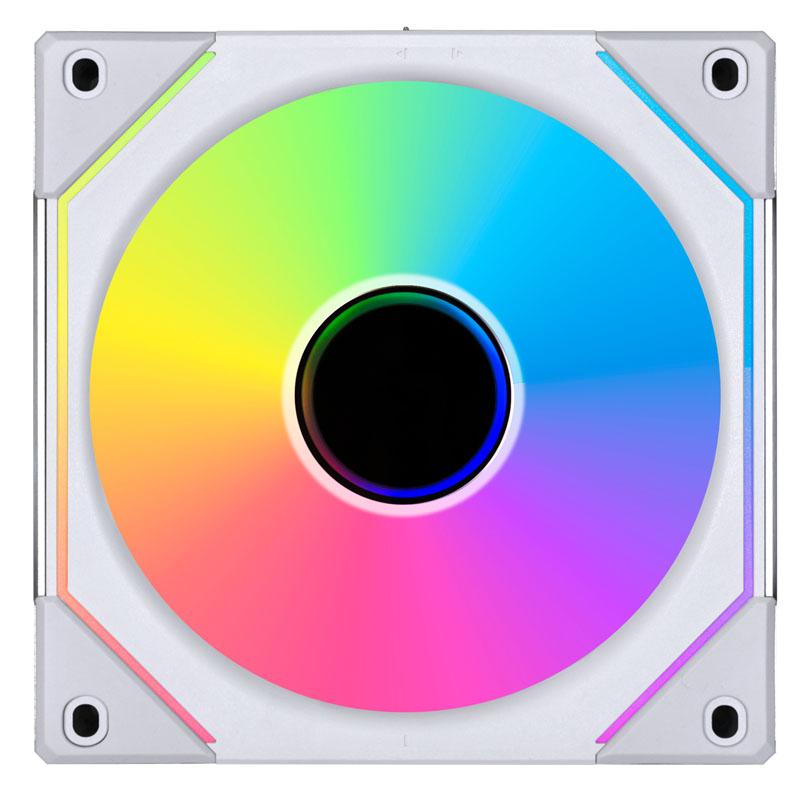 Lian Li SL-INFINITY Case per computer Ventilatore 12 cm Bianco 3 pz (Lian Li UNI SL120 INF Addressable RGB White 120mm Fan Trip
