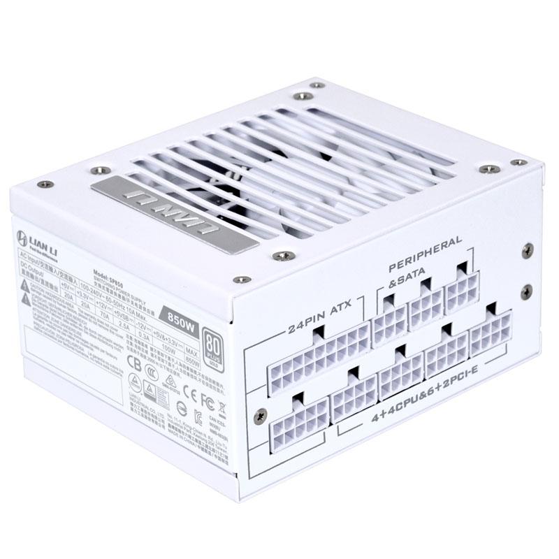 Lian Li SP850WHITE alimentatore per computer 850 W 20-pin ATX SFX Nero (Lian Li SP850W SFX Modular 80 Plus Gold Power Supply -