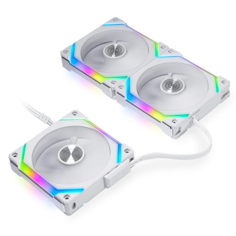 Lian Li UNI FAN SL V2 120 Case per computer Ventilatore 12 cm Bianco 3 pz (Lian Li UNI SL120 V2 Addressable RGB White 120mm Fan