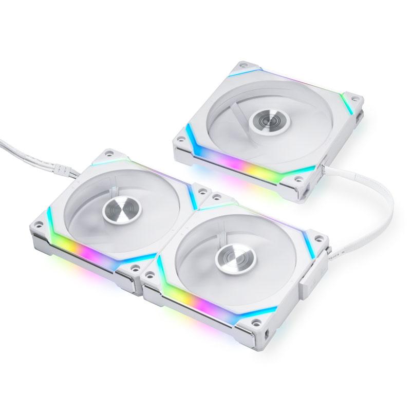 Lian Li UNI FAN SL V2 120 Case per computer Ventilatore 12 cm Bianco 3 pz (Lian Li UNI SL120 V2 Addressable RGB White 120mm Fan