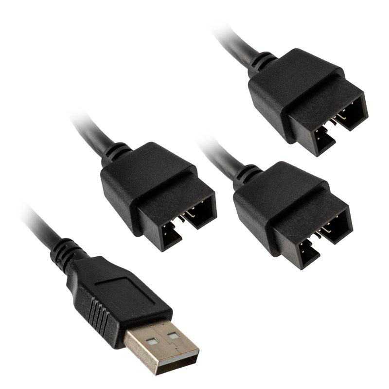 Lian Li PW-U2TPAB cavo USB interno (Lian Li USB 2.0 1-to-3 Hub Type A Male Port Controller Hub)