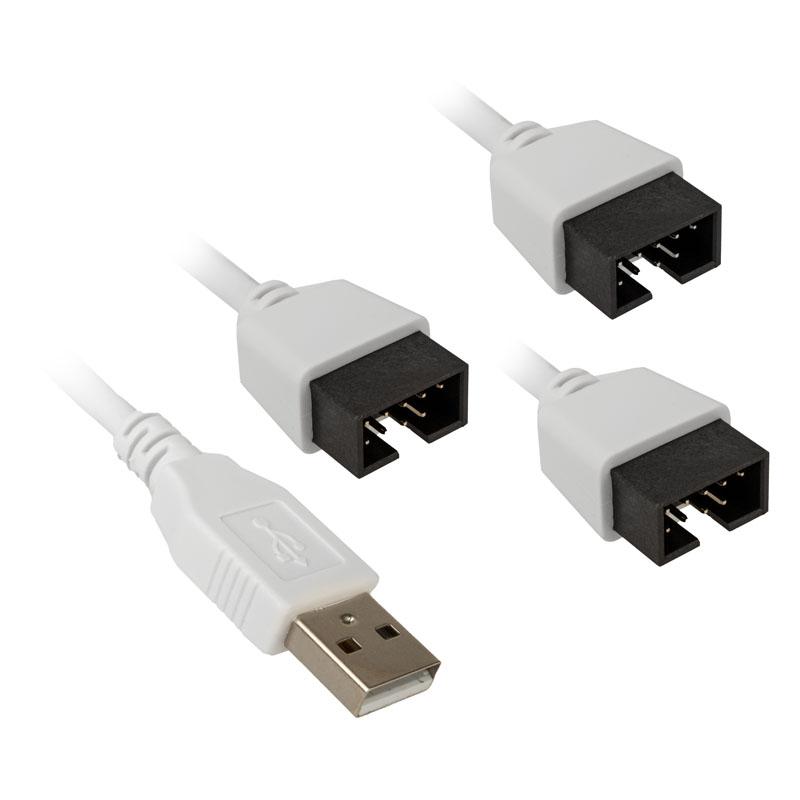 Lian Li PW-U2TPAW cavo USB interno (Lian Li USB 2.0 1-to-3 Hub Type A Male Port Controller Hub)