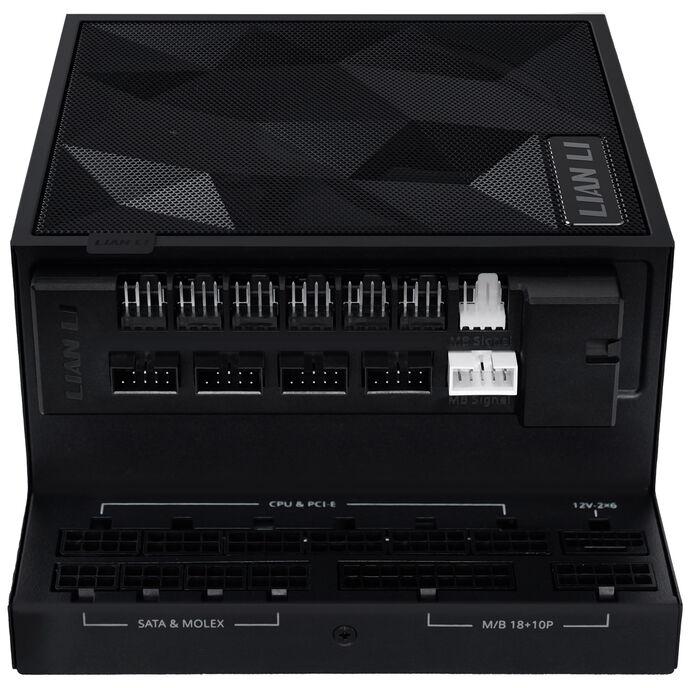 Lian Li Edge Gold 1000 80 Plus Gold Alimentatore, PCIE 5.1, ATX 3.1 - 1.000 watt, nero, incluso Hub USB (EG1000G Black)